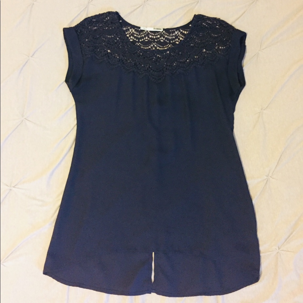 Maurices navy blue blouse